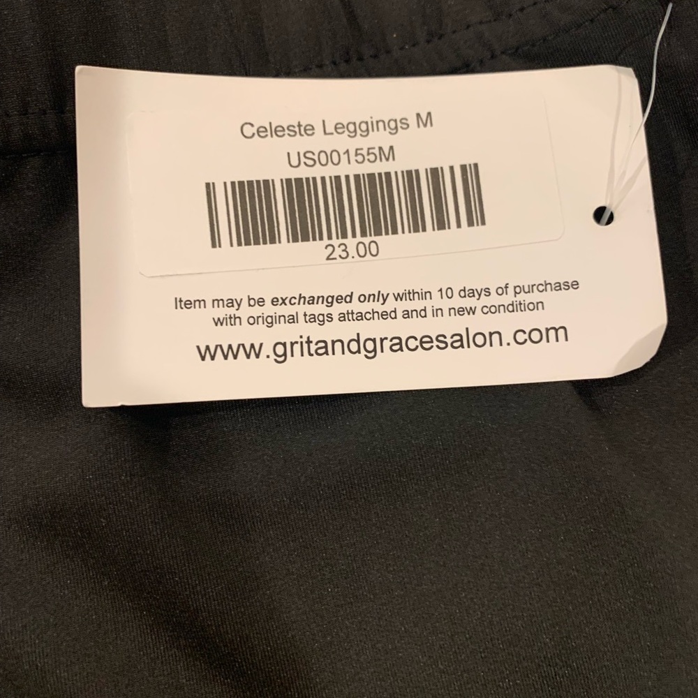 Brand new Black leggings with Lacey hole at knees